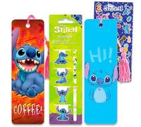 Stitch Bookmark Set - Bundle with 8 Disney Bookmarks and Page Clips Plus Stickers | Lilo and Stitch School Supplies for Kids, Girls, Boys