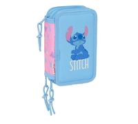 STITCH BRIGHT - School Pencil Case with 37 Tools Included, Children's Pencil Case, Child, Ideal for Children from 5 to 14 Years, Comfortable and Versatile, Quality and Resistance, 12.5 x 5.5 x 19.5 cm