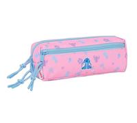 STITCH BRIGHT - Small Triple Pencil Case, Children's Pencil Case, Ideal for School Age Children, Comfortable and Versatile, Quality and Resistance, 22 x 6 x 8.5 cm