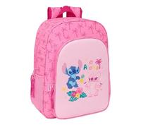 STITCH CHILL - Children's School Backpack, Children's Backpack, Adaptable to Trolley, Ideal for School Ages, Comfortable and Versatile, Quality and Resistance, 33 x 14 x 42 cm, mint/pink, M, Casual