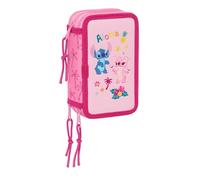 Stitch CHILL - School Pencil Case with 37 Tools Included, Children's Pencil Case, Child, Ideal for Children from 5 to 14 Years, Comfortable and Versatile, Quality and Resistance, 12.5 x 5.5 x 19.5 cm