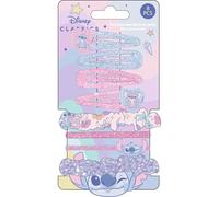 Stitch Disney Beauty Accessory Set | Pastel Hair Clips, Garters & Scrunchies | Children's Hair Accessories Kit with Classic Disney Character