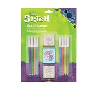 Stitch Disney Lilo & Angel & Stamp Set With Colouring In Pens Stitch Multicolor