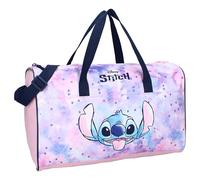 STITCH Endless Fun - Polyester Sports Bag with Shoulder Strap and Handles - Sport Bag - Size 40 x 24 x 19 cm - Original Disney Lilo and Stitch, pink, Tropical