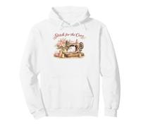 Stitch for the Cure Pink Ribbon Breast Cancer Shirt Pullover Hoodie