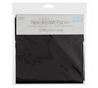 Stitch Garden A14/108 | Black 14 Count Aida Cloth | 30 x 45cm | Cross Stitch