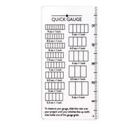 Stitch Gauge Measuring Tool Without Counting Crochet Gauge Measuring Tool Knitting Needle Gauge Ruler for Fast & Accurate Gauge Check