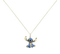 Stitch Girls Sterling Silver Gold and Blue Chain Necklace C903145TZML-P.PH
