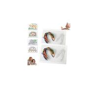 Stitch Grid for Kids,Threading Board for Kids,Stitch Board Game with Pen and Colored Rope,DIY Children's String Weaving Drawing B-oard,Enhance Fine Motor Skills with EveryStitch,Xmas Cross StitchKits