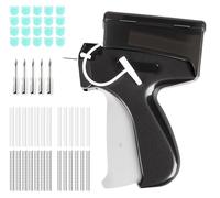 Stitch Gun for Clothes, 1Plusselect Quick Stitch Sewing Gun for Clothes, Retail Tag Gun for Clothing, Stitchy Tool Stitch Gun with Buttons, 5 Needles, 3000 Micro Tagging Gun Fasteners 5&8mm (Black)