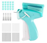 Stitch Gun for Clothes, ilauke Stitchy Quick Clothing Fixer Mini Hand Held Sewing Machine with Case Clothes Tagging Gun with 5 Needles,1000 Black and 2000 White 5 & 8mm Micro Fasteners