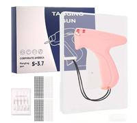 Stitch Gun for Clothes, Micro Stitch Gun Kit with 5 Needle, 1000 Black & 1000 White Fasteners, Quick Clothing Fixer for Tagging, Sewing, Repairing Pants, Curtains, Bags, Portable Handheld No-Sew Tool
