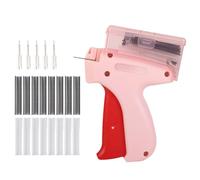 Stitch Gun for Clothes - Portable Instant Stitch Tool for Quick Repairs, Stitchy Quick Clothing Fixer with with 800pcs Glue Needle, Instant Stitch Gun for Clothes for Garments, Curtains, Pink and Red