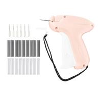 Stitch Gun for Clothes - Portable Instant Stitch Tool, Handheld Stitchy Quick Clothing Fixer, Quick Repair Sewing Machine Gun with 1000pcs Glue Needle, Instant Stitch Gun for Clothes, Pink and White