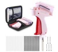Stitch Gun for Clothes, Stitchy Gun Quick Clothing Fixer - Quick Stitch Sewing Tagging Gun - Includes 1 Scissor, 6 Needles, 1000 Black Fasteners & 1000 White Fasteners