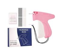 Stitch Gun for Clothes Stitchy Quick Clothing Fixer Fine Tagging Gun with 2000 5mm Micro Fasteners 5 Extra Needles, Handheld Stitch Gun for Repairs & Garment Labeling(pink)