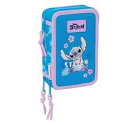 Stitch Hawaii - School Pencil Case with 36 Tools Included, Children's Pencil Case, Child, Ideal for Children from 5 to 14 Years, Comfortable and Versatile, Quality and Resistance, 12.5 x 5.5 x 19.5