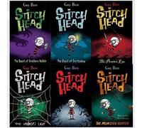 Stitch Head Collection Guy Bass 6 Books Set Ghost Of Grotteskew, Monster Hunter