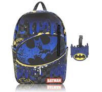 Stitch, Hello Kitty, SpongeBob or Miles Morales Backpack for Teens with Rubber Luggage Tag, Batman, Daypack Backpacks