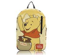 Stitch, Hello Kitty, SpongeBob or Miles Morales Backpack for Teens with Rubber Luggage Tag, Winnie the Pooh, Daypack Backpacks