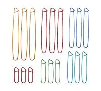 Stitch Holders for Knitting, 18 Pcs Tapestry Yarn Needles Practical Knitting Tools, Colorful Zinc Alloy Yarn Stitch Holder, for Blankets Scarves Quilts Other Knitting Project Crochet Projects