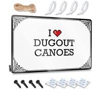 Stitch Ideas Farmhouse Signs | I Love Dugout Canoes Boho Decorative Wall Art Ready To Hang For Saloon(20X30CM)