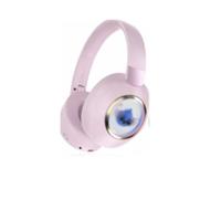 Stitch Kids Bluetooth Wireless Stitch Headphone Light Up Kids Over Ears Headset Soft Ear Pads wireless headphone for Girls and Boys Xmas Gift Birthday Gift For Girls and Boys (Pink)