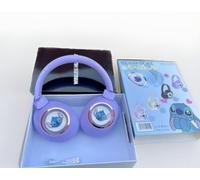 Stitch Kids Bluetooth Wireless Stitch Headphone Light Up Kids Over Ears Headset Soft Ear Pads wireless headphone for Girls and Boys Xmas Gift Birthday Gift For Girls and Boys (Purple)