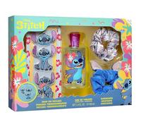Stitch Kids Gift Set - Vegan & Natural Eau De Toilette 100ml, Iron-On Patches & Scrunchies - Fragrance, Hair Accessories & Fun Gift Set for Girls - Perfect Birthday & Holiday Present