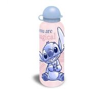 Stitch Kids Water Bottle Aluminium Drinking Bottle with Straw 500ml for School (You are magical Stitch)