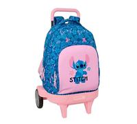 STITCH LILO - Large Backpack with Wheels, Compact Evolution, Removable, Ideal for Children of Different Ages, Comfortable and Versatile, Quality and Resistance, 33 x 22 x 45 cm