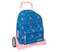 STITCH LILO - School Backpack 774, Ergonomic Back, with Safta Evolution Trolley, Ideal for Children of Different Ages, Comfortable and Versatile, Quality and Resistance, 33 x 15 x 42 cm