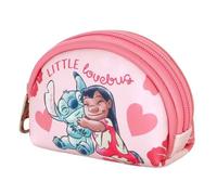 Disney Lilo and Stitch Lovebug-Casual Oval Coin Purse, Pink, 12 x 9 cm