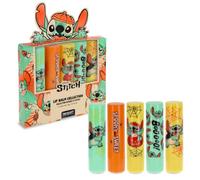 Stitch Lip Balm Trio 4g x 5 Halloween Collection Disney Character | Disney Lilo & Stitch Strawberry, Apple, Mandarin, Blueberry Fragrances 0.14 oz x 5 Lib Balm Collection, Mad Beauty