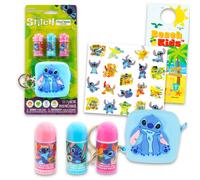 Stitch Lip Balm Tubes and Coin Pouch Set - Bundle with 3 Lip Balm Tubes in Assorted Flavors for Party Favors Plus Coin Purse Stickers More | Lilo &