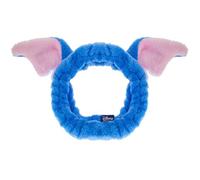 Disney Stitch Makeup Spa Headband | MAD Beauty | Cosmetic Fluffy Ears Denim Character | Elastic Accessories Super Soft & Gentle | Cute Skincare Gift for Women, Adults - Blue