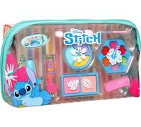 Stitch Makeup Bag | Children's Makeup Set with Lip Gloss, Eyeshadow, Blush & Nail Polish - Beauty Set in Cheerful Stitch Design with Accessories