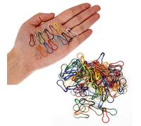 Stitch Markers Knitting, 100PCS Knitting Markers Crochet Stitch Markers Crochet Pins Locking Safety Pin Metal Clips Mixed Colours for Knitting Calabash Pins for DIY Project, Sewing, Clothing