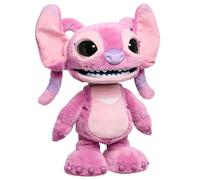 Just Play Disney Stitch Angel Many Moods 34 cm Interactive Plush, 50+ Sounds & Effects, Expressive LCD Eyes Show Her Moods, Toy for Fans, Girls, Boys, Kids 3 and Up