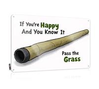 Stitch Nice Cool Wall Decor | If You're Happy And You Know It, Pass The Grass. Handmade Decorative Wall Art Ready To Hang For Country Bar(20X30CM)