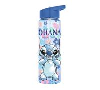 Stitch Ohana 600ml Kids Water Bottle with Straw and Integrated Handle
