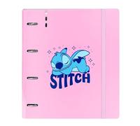 Stitch Ohana - Carpeblock with 4 Rings of 35 mm, with Refill, with 100 A4 Sheets, Ideal for Children of Different Ages, Comfortable and Versatile, Quality and Resistance, 27 x 4 x 32 cm