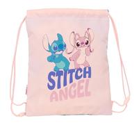 STITCH OHANA - Flat Junior Backpack, Backpack, Ideal for Children of Different Ages, Comfortable and Versatile, Quality and Resistance, 26 x 34 cm