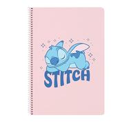 STITCH OHANA - Notebook 80 Sheets, Hard Cover, Ideal for Children of Different Ages, Comfortable and Versatile, Quality and Resistance, 21.5 x 31 cm