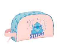 Stitch Ohana - Small Children's School Toiletry Bag with Handle, Children's Toiletry Bag, Adaptable to a Cart, Ideal for Children from 5 to 14 Years, Comfortable and Versatile, Quality and Resistance