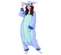 Stitch Onesie Kigurumi One-Piece Costume Jumpsuit | Lilo & Stitch | SAZAC Kigurumi | Halloween & Carnival | for Kids and Adults | One Size Fits All (155 - 180+ cm)