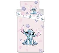 Stitch Pink Reversible Bed Linen Pillow Duvet Set 135 x 140 x 200 cm