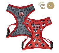 Minnie Mouse Premium Harness for Dogs - Size M/L - Grey and Red - Anti-Pull and Adjustable Training Harness - 100% Polyester - Original Product Designed in Spain