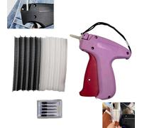 Stitch Quick Clothing Fixer, Micro Stitch Gun for Clothes, Mini Handheld Sewing Machine Quilt Tacking Stitch Micro Stitch Gun Mini Stitch Hemming Gun, Micro Tagging Stitch Tool for Clothing (Pink)