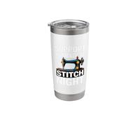 Stitch Retro Needle Sewing Machine Thread Vintage Stainless Steel Insulated Tumbler